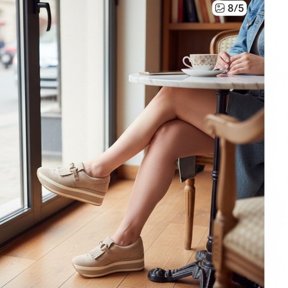 Dolce Vita Jhax Platform Loafer Sneaker Suede Size 8 - Picture 2 of 11